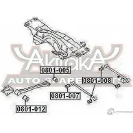 Сайлентблок ASVA FKP8 A7 1269693307 0801-012 - Изображение 2