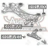 Сайлентблок ASVA 8EG R1 1101-AVX 1269693671 - Изображение 2
