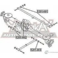 Сайлентблок ASVA 1269694191 1201-003 S1S9Y O - Изображение 2