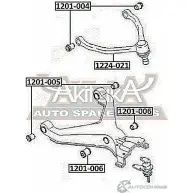 Сайлентблок ASVA 1201-005 4KONLR S 1269694205 - Изображение 2