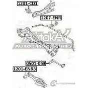 Сайлентблок ASVA 1269694267 JWXPZ R1 1201-CD1 - Изображение 2