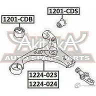 Сайлентблок ASVA 1201-CDS 2 0TVH 1269694277 - Изображение 2
