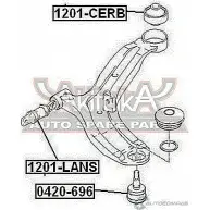 Сайлентблок ASVA F JJ90Y 1269694283 1201-CERB - Изображение 2