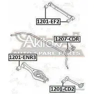 Сайлентблок ASVA 1269694291 MH EBZO 1201-EF2 - Изображение 2