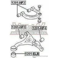 Сайлентблок ASVA 1269694363 V J4YVXZ 1201-NF2 - Изображение 2