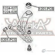 Сайлентблок ASVA 1201-PCS 1269694375 KKZPR4 Y - Изображение 2