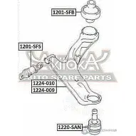 Сайлентблок ASVA 1269694417 0O1N 5FN 1201-SFB - Изображение 2