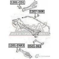 Втулка стабилизатора ASVA 1269694561 9K ZZ2 1207-I30R