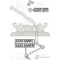 Стойка стабилизатора ASVA 1223-SANFR 1269694829 QZ FHL - Изображение 2