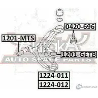 Рычаг подвески ASVA 8BH HOX 1224-012 1269694913 - Изображение 2