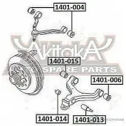 Сайлентблок ASVA 0L0V 3 1269695069 1401-013 - Изображение 2