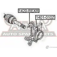 Шаровая опора ASVA 1269695089 YR61 5 1420-REXR - Изображение 2