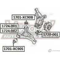 Сайлентблок ASVA 1269695157 1701-XC90S RW48 3B - Изображение 2