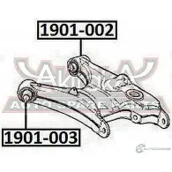 Сайлентблок ASVA 1901-002 1269695323 15 TPF - Изображение 2