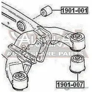 Сайлентблок ASVA XA VQ7 1901-007 1269695337 - Изображение 2