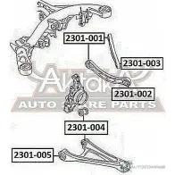 Сайлентблок ASVA 1269696869 2301-004 86M3 5QY - Изображение 2
