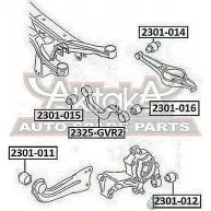 Сайлентблок ASVA 2301-012 1269696965 IXM PF - Изображение 2