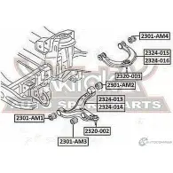 Сайлентблок ASVA 2301-AM2 ME 3MI 1269696995 - Изображение 2