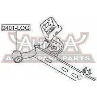 Сайлентблок ASVA 2401-LOG 1269697355 EN Y1W5 - Изображение 2