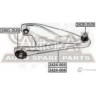 Рычаг подвески ASVA 2424-003 PXIP ICD 1269697417 - Изображение 2