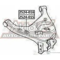 Рычаг подвески ASVA 2524-015 Land Rover Range Rover 3 (L322) Внедорожник 3.6 D 4x4 272 л.с. 2006 – 2012 9T5 0D