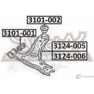 Сайлентблок ASVA 7P JKLII 1269697599 3101-002 - Изображение 2