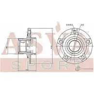 Ступица колеса ASVA 1269698333 ADWH-Q5H Q071K B - Изображение 2