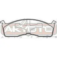 Тормозные колодки дисковые, комплект ASVA 1269698407 AKD-0110 L0E 09T - Изображение 2