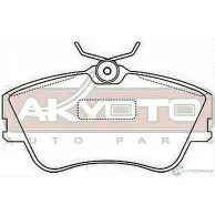 Тормозные колодки дисковые, комплект ASVA 1269698489 AKD-0160 04 J9WX4 - Изображение 2