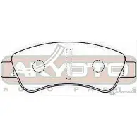 Тормозные колодки дисковые, комплект ASVA FT 86O3 1269698527 AKD-0182 - Изображение 2