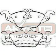Тормозные колодки дисковые, комплект ASVA AKD-0189 WX7Z H 1269698667 - Изображение 2