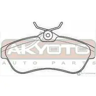 Тормозные колодки дисковые, комплект ASVA AKD-0206 MBW OTI 1269698767 - Изображение 2