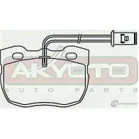 Тормозные колодки дисковые, комплект ASVA J I7WTNU 1269698973 AKD-0238 - Изображение 2