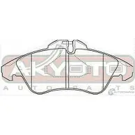 Тормозные колодки дисковые, комплект ASVA AKD-0301 1269699045 NCA4 C - Изображение 2