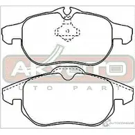 Тормозные колодки дисковые, комплект ASVA AKD-0325 CX7 JT 1269699085 - Изображение 2
