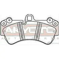 Тормозные колодки дисковые, комплект ASVA PZIK G 1269699175 AKD-0345 - Изображение 2