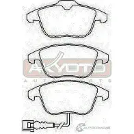 Тормозные колодки дисковые, комплект ASVA 1269699269 AKD-03483 CK 96Y - Изображение 2