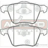 Тормозные колодки дисковые, комплект ASVA 1269699335 AKD-0357 V42U KV - Изображение 2
