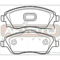 Тормозные колодки дисковые, комплект ASVA V M25SU AKD-0361 1269699357 - Изображение 2