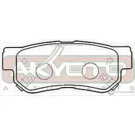 Тормозные колодки дисковые, комплект ASVA W5GH 7B 1269699801 AKD-0539 - Изображение 2