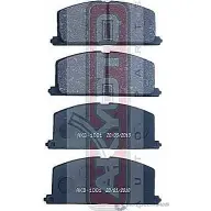 Тормозные колодки дисковые, комплект ASVA AKD-1001 WTV0E BA 1269700075