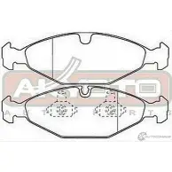 Тормозные колодки дисковые, комплект ASVA 1269700129 TO9Q E AKD-1008 - Изображение 2