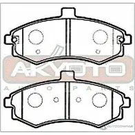 Тормозные колодки дисковые, комплект ASVA HNW HQT 1269700749 AKD-1060 - Изображение 2