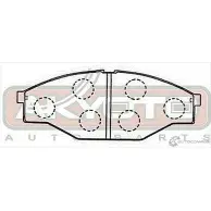 Тормозные колодки дисковые, комплект ASVA 1269700907 AKD-1099 05XFA H - Изображение 2