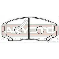 Тормозные колодки дисковые, комплект ASVA ATLB X 1269701361 AKD-1126 - Изображение 2