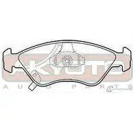Тормозные колодки дисковые, комплект ASVA AKD-1127 3FZH K 1269701401 - Изображение 2