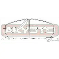 Тормозные колодки дисковые, комплект ASVA RIT XQ AKD-1141 1269701489 - Изображение 2