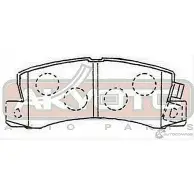 Тормозные колодки дисковые, комплект ASVA 5JD ZTK 1269701819 AKD-1180 - Изображение 2