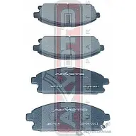 Тормозные колодки дисковые, комплект ASVA AKD-1189 1269701953 MQP M73