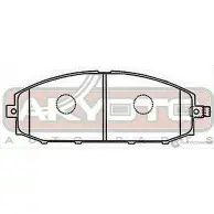 Тормозные колодки дисковые, комплект ASVA AKD-1204 1269702125 76 U0O - Изображение 2